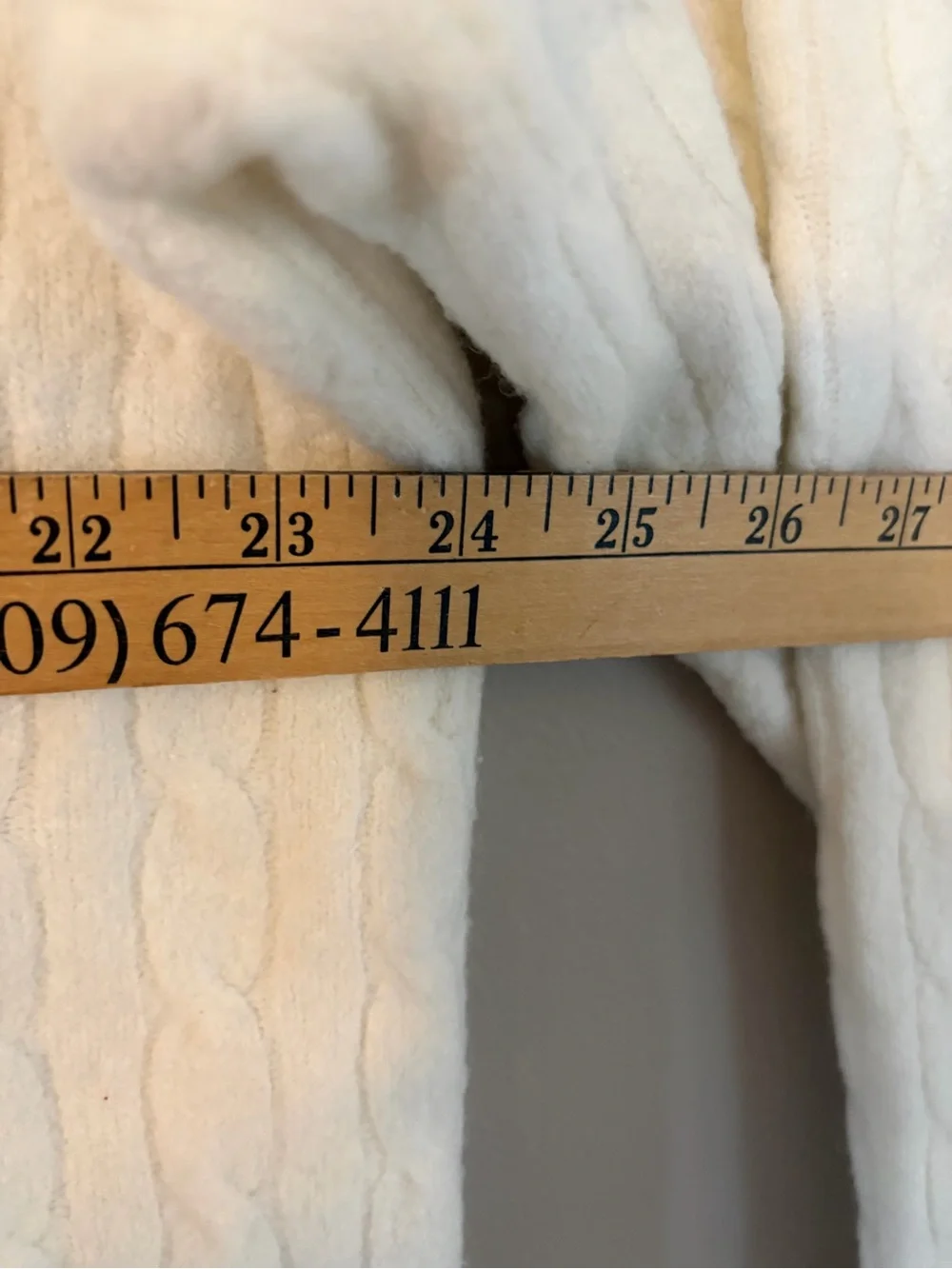 J. Crew Cream Cable Turtleneck Sweater